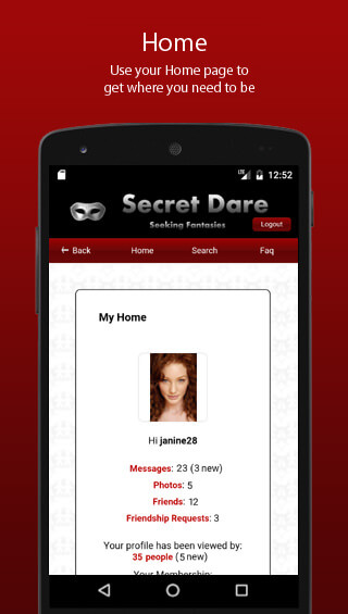 Secret Dare Home